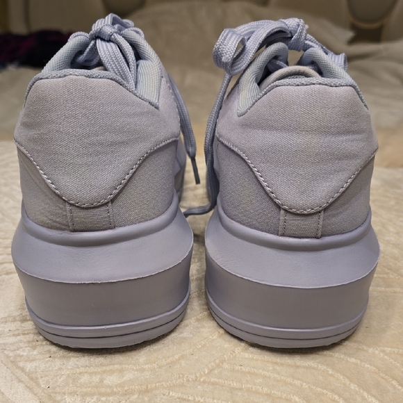 ASOS Light Blue Platform Sneakers Classic Low-Top Design - Picture 4 of 12